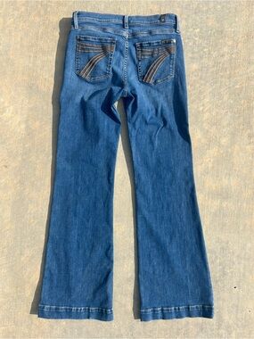 7 For All Mankind Blue Bootcut Jeans